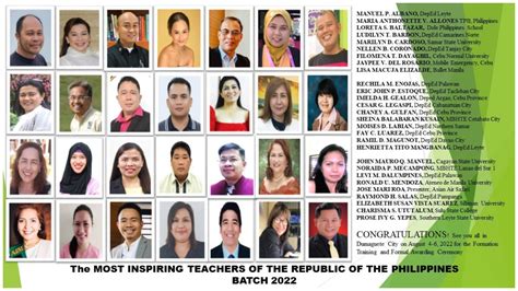 5 Cebuano Educators named 2022 Most Inspiring .